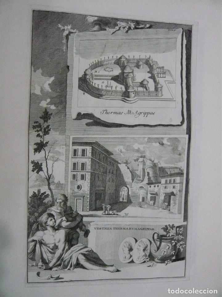 Arte: GRABADO ANTIGUO ROMANO TERMA DE AGRIPA - Foto 1