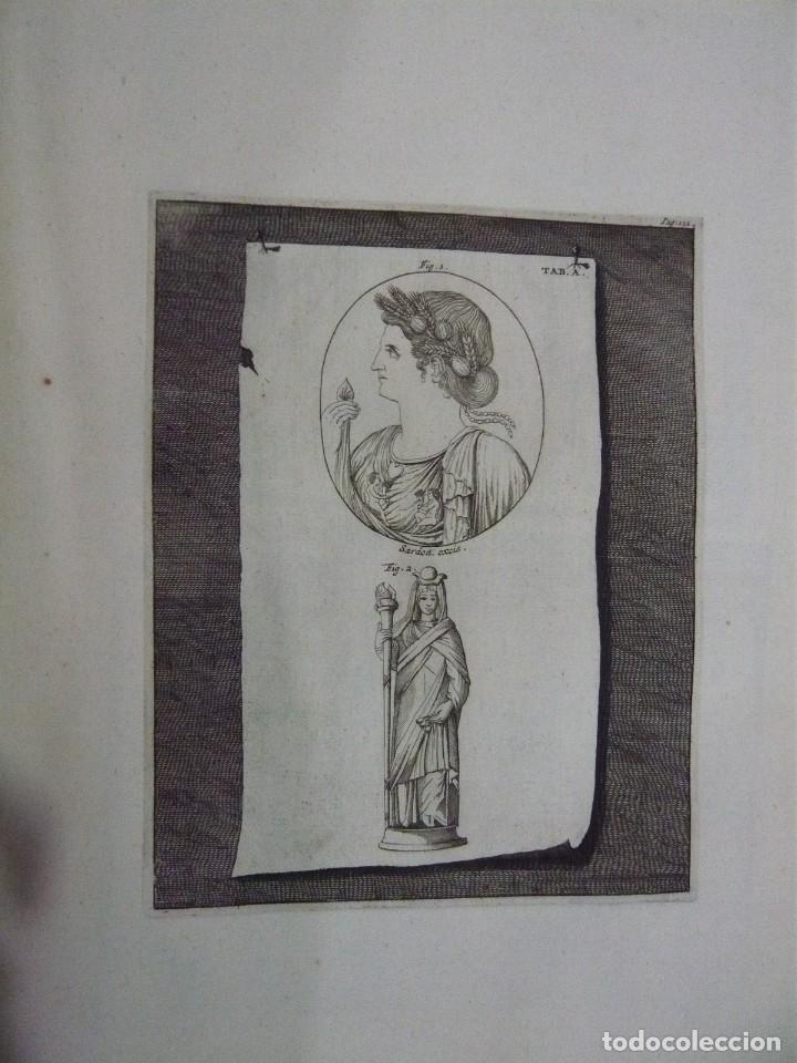 Arte: GRABADO ANTIGUO DIOSA GRIEGA SELENE - Foto 1