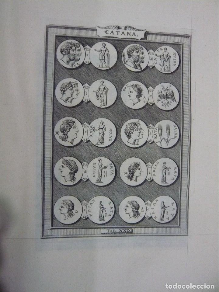 Arte: GRABADO ANTIGUO MONEDAS DE CATANIA - Foto 1