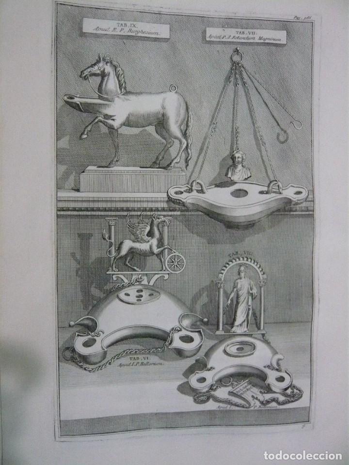 Arte: GRABADO ANTIGUO LUCERNAS ROMANAS - Foto 1