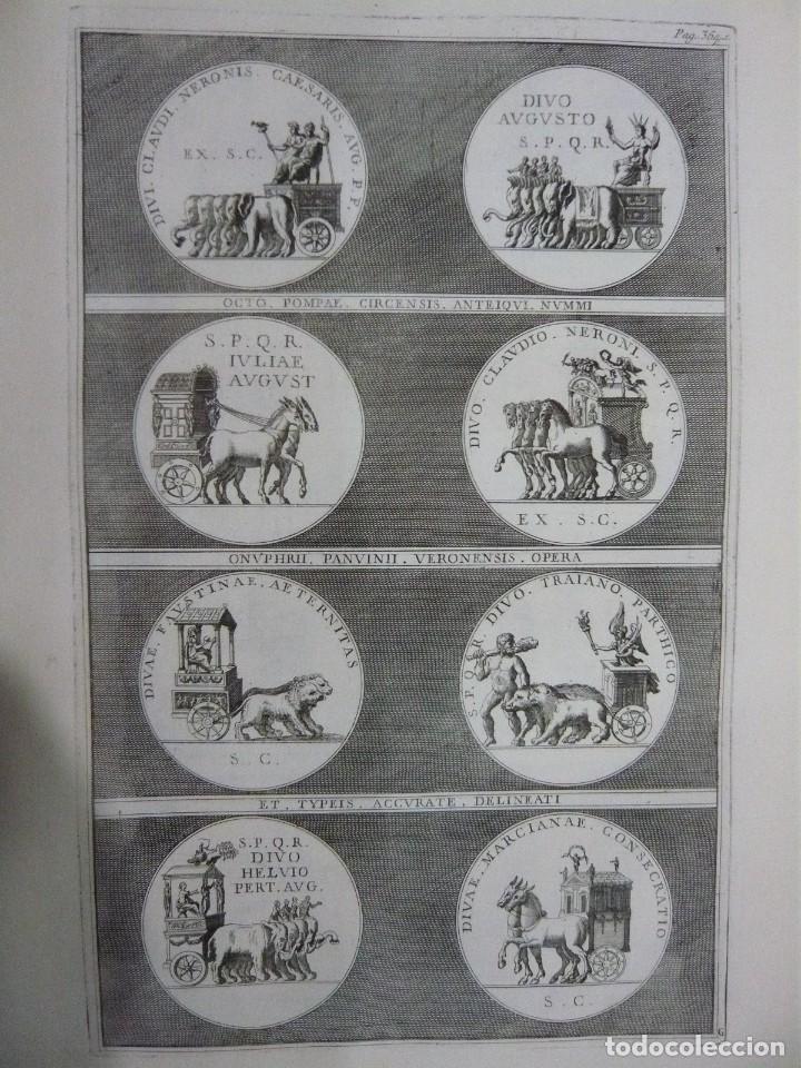 Arte: GRABADO ANTIGUO DE MONEDAS ROMANAS - Foto 1