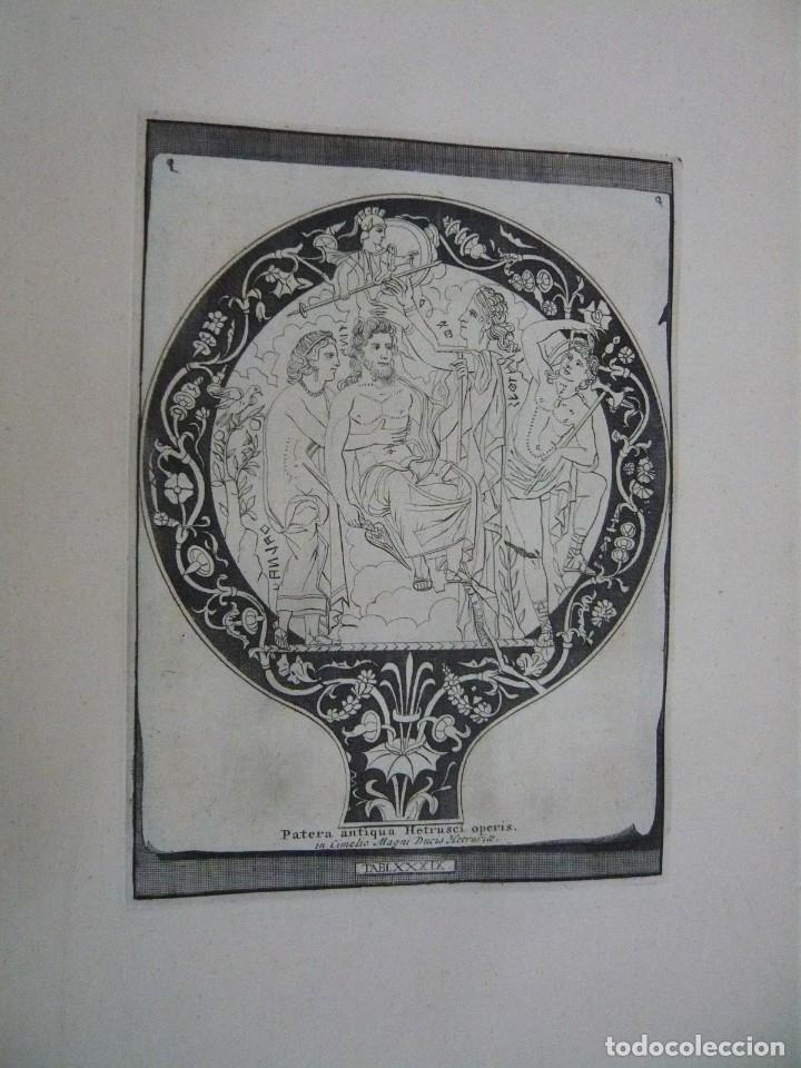 Arte: GRABADO ANTIGUO PATERA HETRUSCI - Foto 1