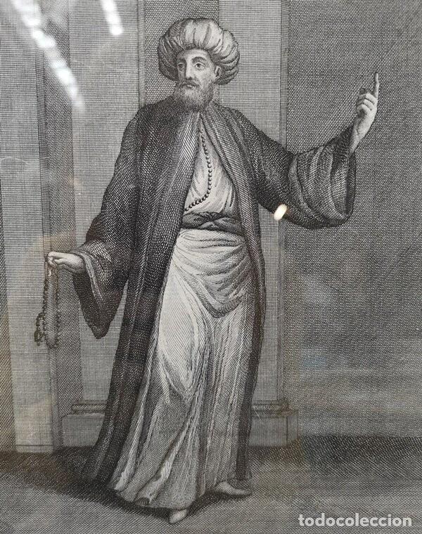 Arte: Grabado &ldquo;Emir&rdquo; de T.Viero del S.XVIII - Foto 2