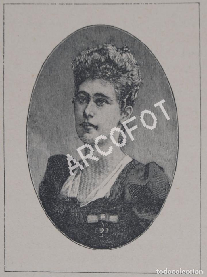 Art: Antiguo grabado (c. 1909) - MRS. ETHEL ST. CLAIR GRIMWOOD