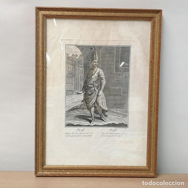 Arte: Grabado &ldquo;Peik&rdquo; de T.Viero del S.XVIII - Foto 1