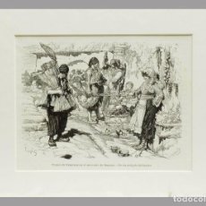 Arte: 1876-RAGUSA-GRABADO ORIGINAL CON PASSEPARTOUT - (00920). Lote 342517863