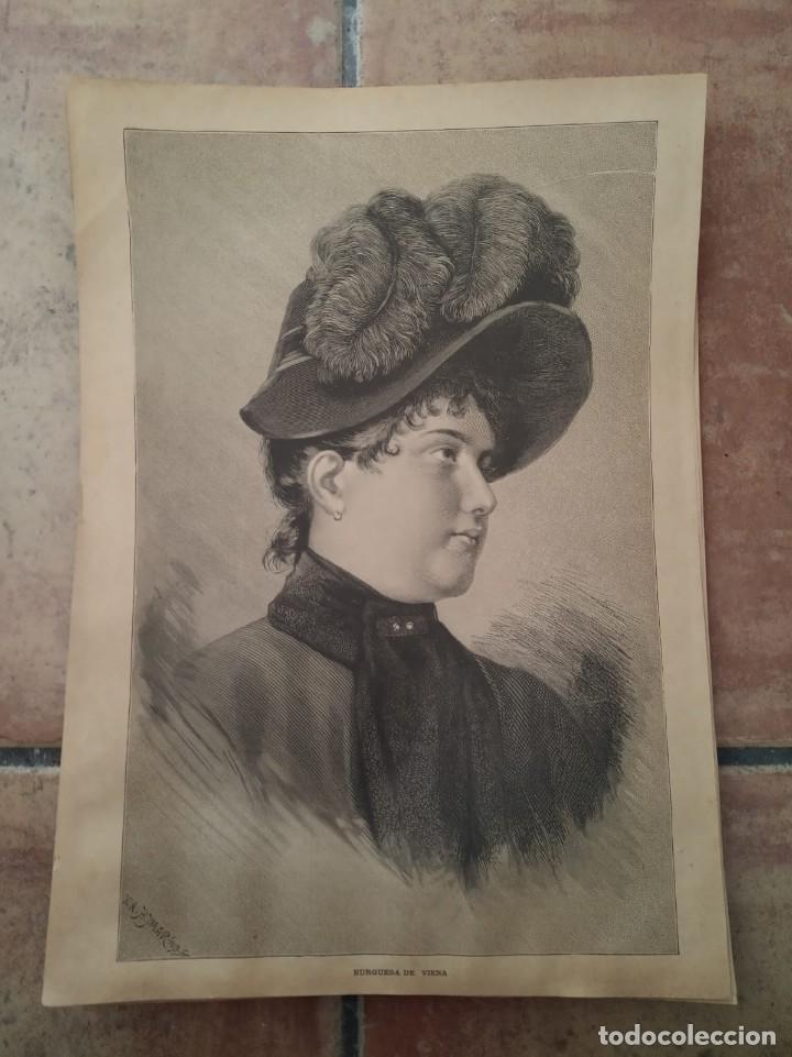 Arte: GRABADO 1886 - LA ILUSTRACI&Oacute;N IBERICA - BURGUESA DE VIENA