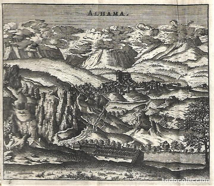 Arte: Grabado de Alhama del siglo XVII - Foto 1