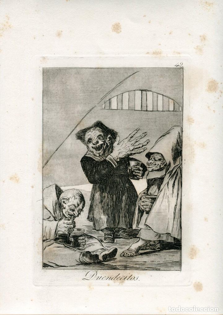 Art: Goya, Duendecitos - Capricho n&ordm; 49 - Aguafuerte 5&ordf; edici&oacute;n 1881-1886