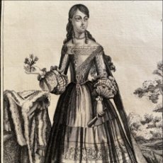 Arte: ALEGORÍA DE ESPAÑA: MUJER NOBLE CON RICO VESTIDO, HACIA 1710. HENRI BONNART / NICOLA BILLY