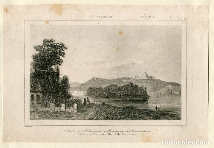 Art: T&uacute;mulo de Kosciuszko, Cracovia - Grabado original de Lepetit - h. 1840
