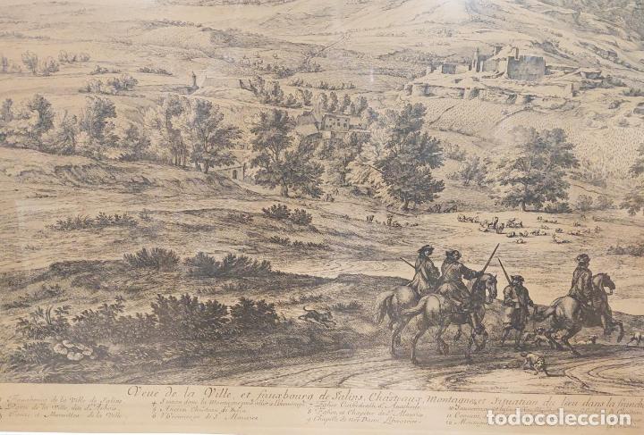 Arte: GRABADO S. XVIII CON MARCO DE CAOBA. - Foto 2