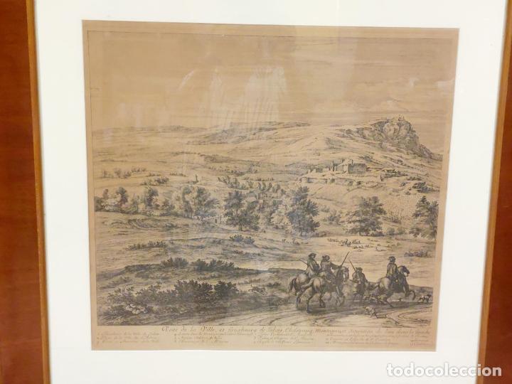 Arte: GRABADO S. XVIII CON MARCO DE CAOBA. - Foto 4
