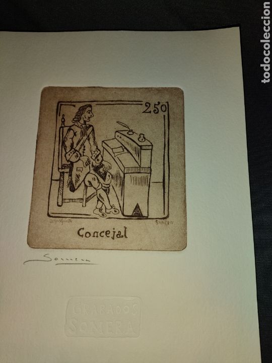 Arte: Grabado somera Concejal - Foto 1