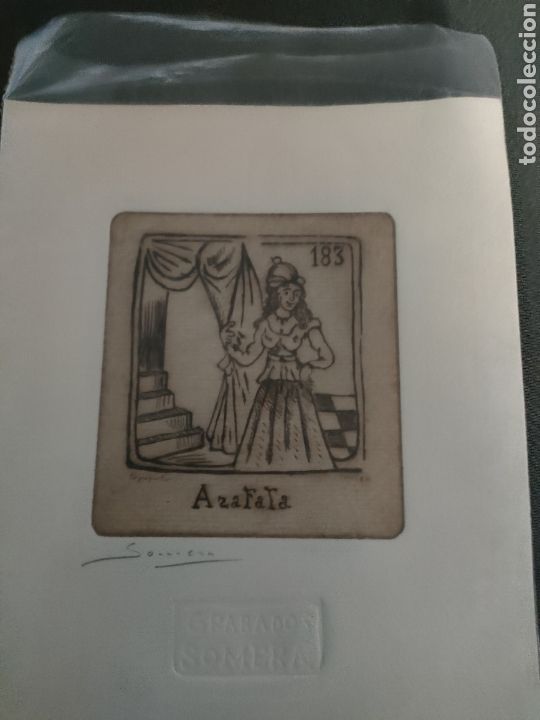 Arte: Grabado somera Azafata - Foto 1