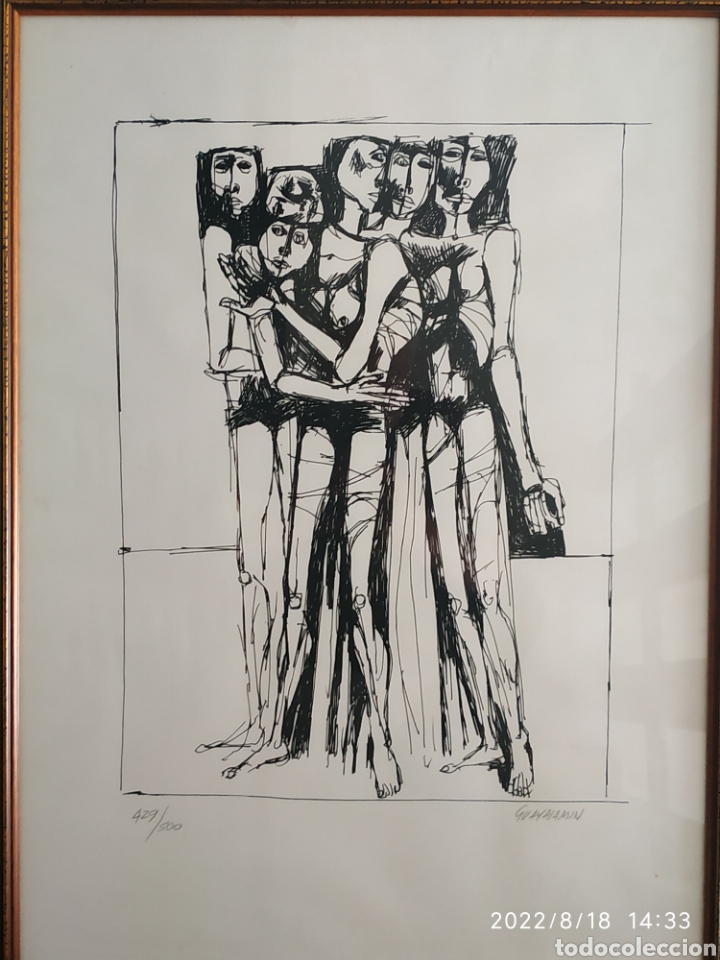 Arte: Guayasamin litograf&iacute;a - Foto 1