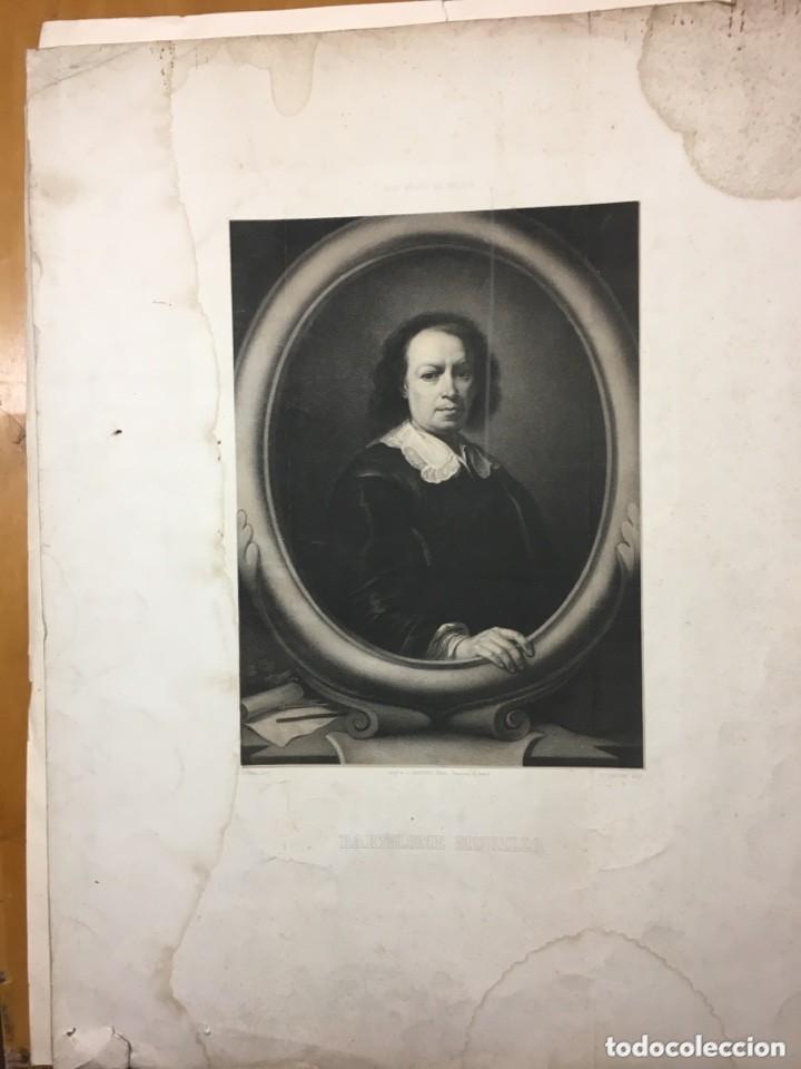 Arte: .- Grabado antiguo de Bartolom&eacute; Murillo - Foto 1
