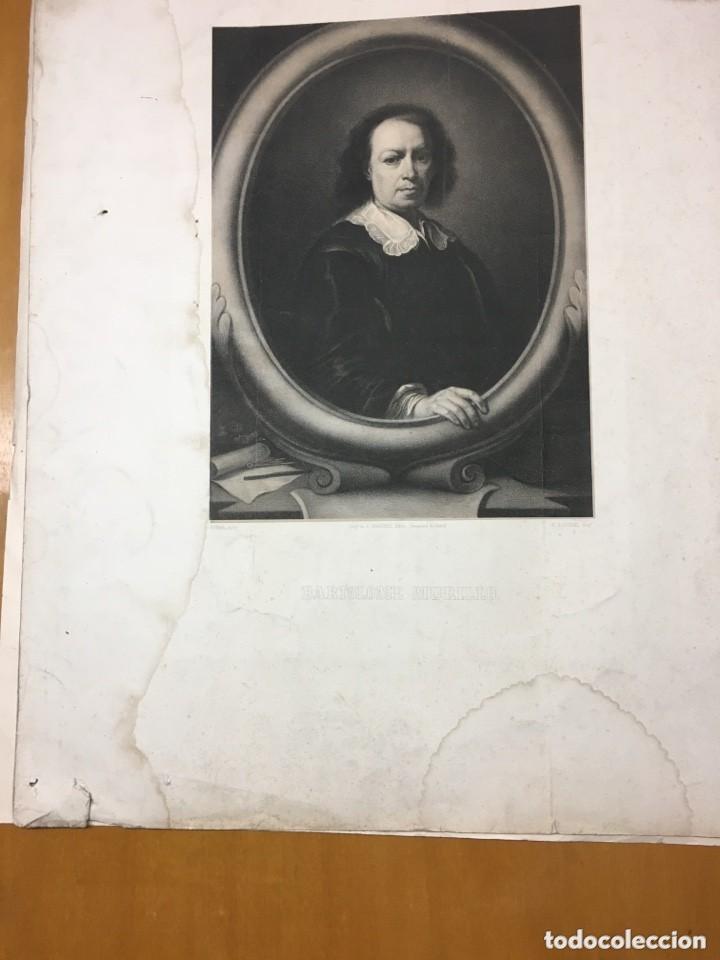 Arte: .- Grabado antiguo de Bartolom&eacute; Murillo - Foto 9