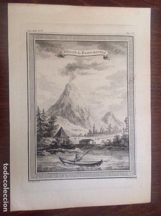 Arte: Prevost. Volc&aacute;n de Kamtchatkoi. - Foto 1