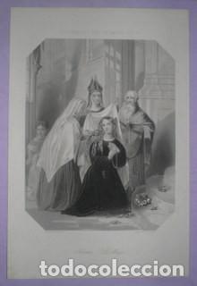 Arte: IRLANDA. LA MONJA. COSTUMBRES DEL UNIVERSO PA. 7. BARCELONA, ALOU HMNOS. C.1865