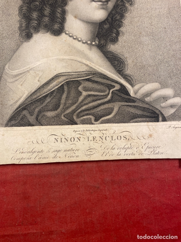 Arte: GRABADO DE PETITOT. NINON LENCLOS - Foto 5