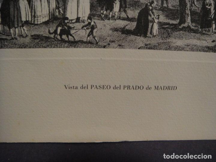 Arte: grabado de madrid - paseo del prado - Foto 2