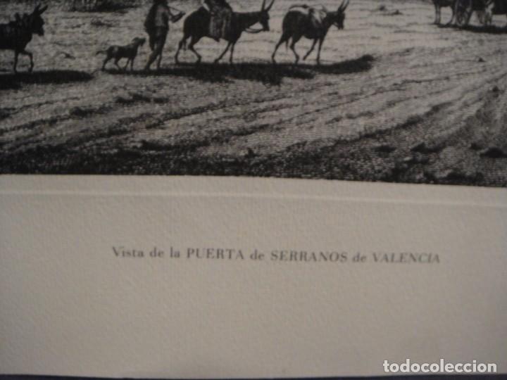 Arte: grabado de valencia - puerta de los serranos - Foto 2