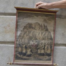 Arte: NUESTRA SEÑORA DE MONSERRATE, 1791, GRABADO, JOSEPH FLAUGIER Y AGUSTÍN SELLENT, BARCELONA.. Lote 360076235