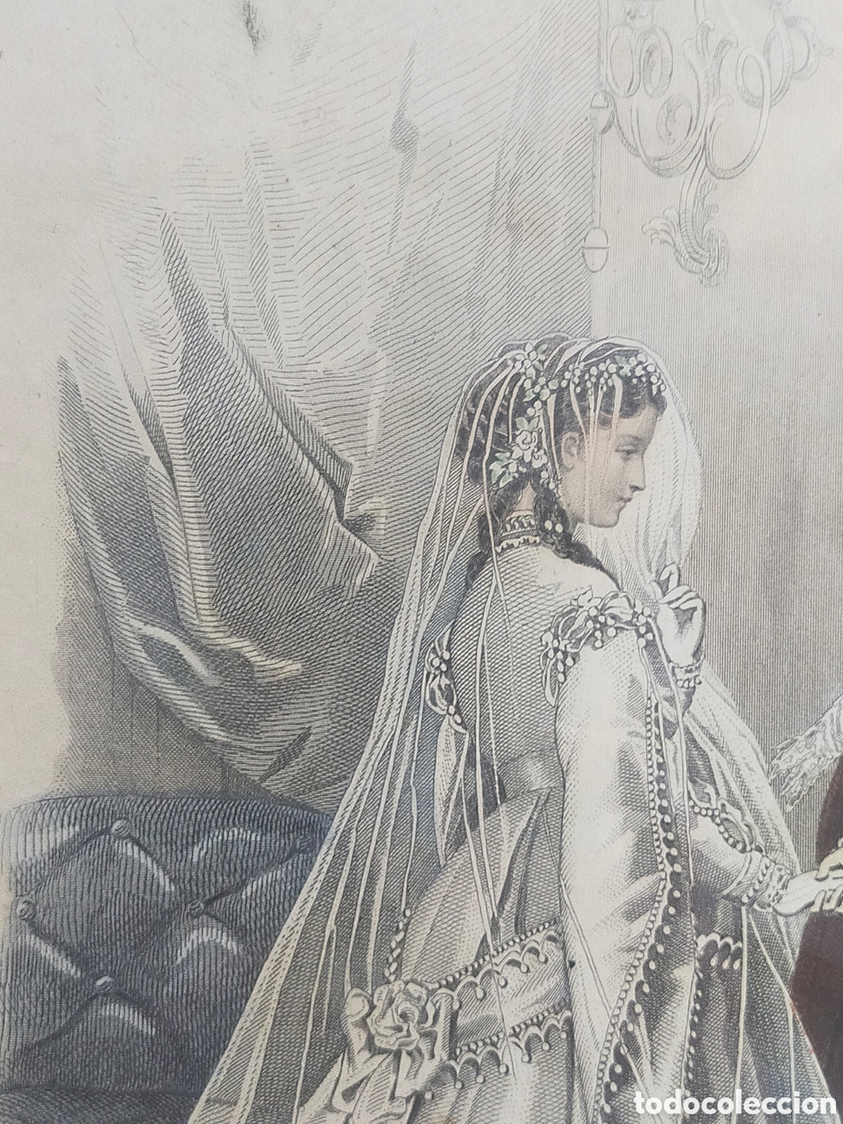 Arte: GRABADO LITOGRAFIA DE MODA. ENMARCADO - Foto 11