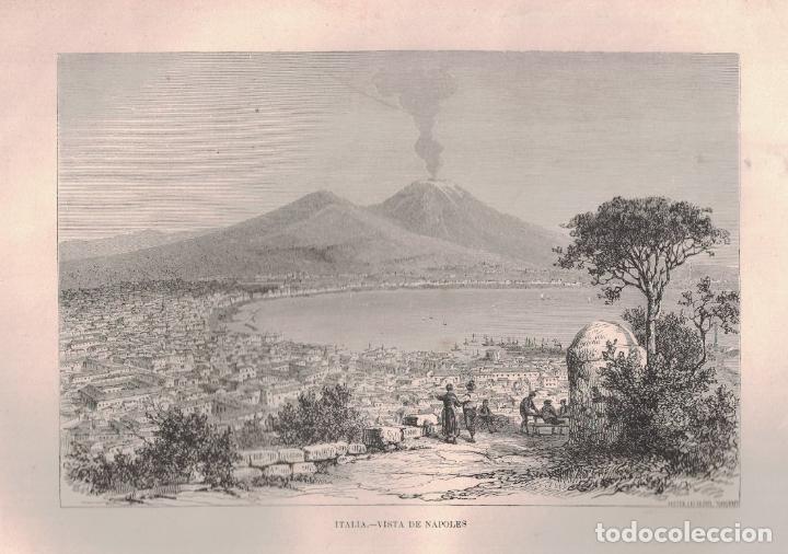 Art: VISTA DE NAPOLES (Italia) - Hotel in Hurel Sargent. Lo grabo.