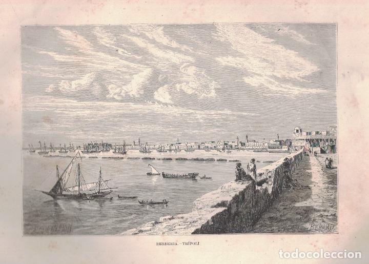 Art: BERBERIA &ndash; TR&Iacute;POLI. - Eterington, lo dibujo / E. de Beranrd, lo grabo.