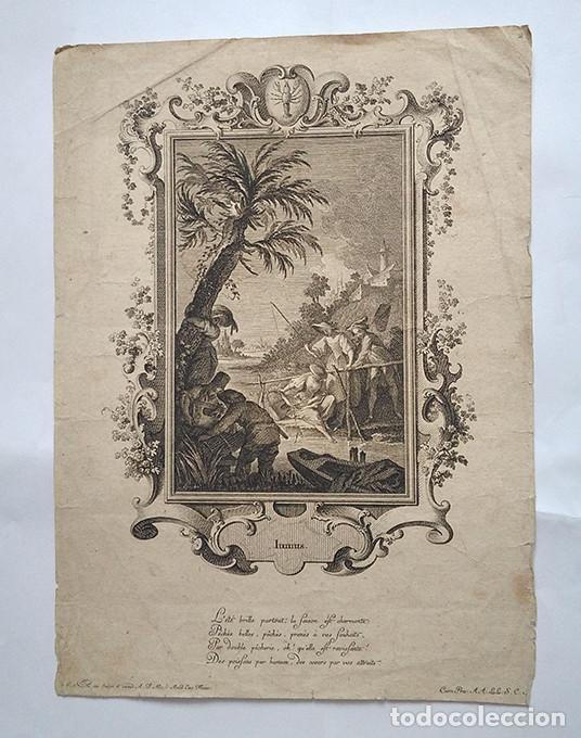Arte: &ldquo;Iunius&rdquo; &middot; Grabado franc&eacute;s, siglo XVIII - Foto 1
