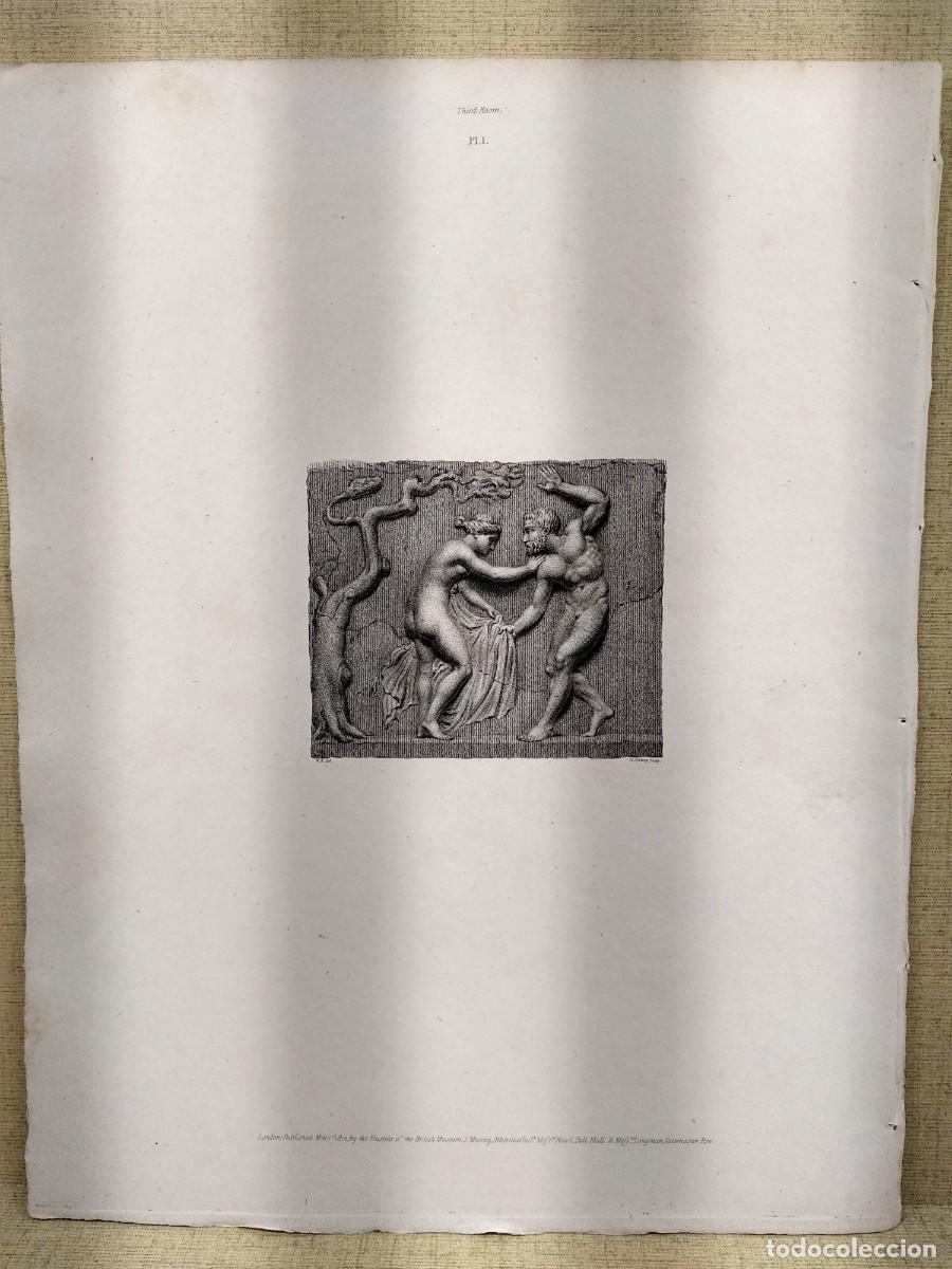 Arte: Fauno y Ninfa, Ancient marbles The British Museum 1815, Part. II, Plancha I