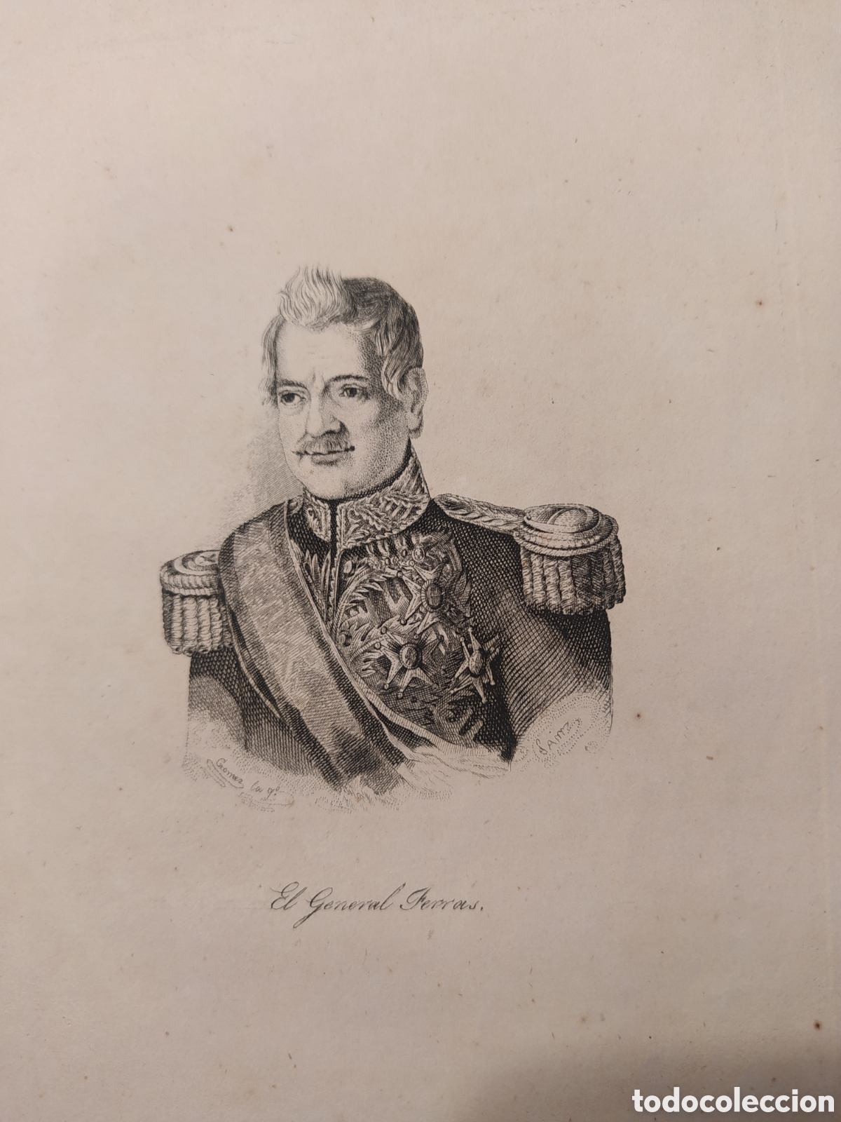 Arte: GRABADO EL GENERAL FERRAZ - PANORAMA ESPA&Ntilde;OL - Foto 1
