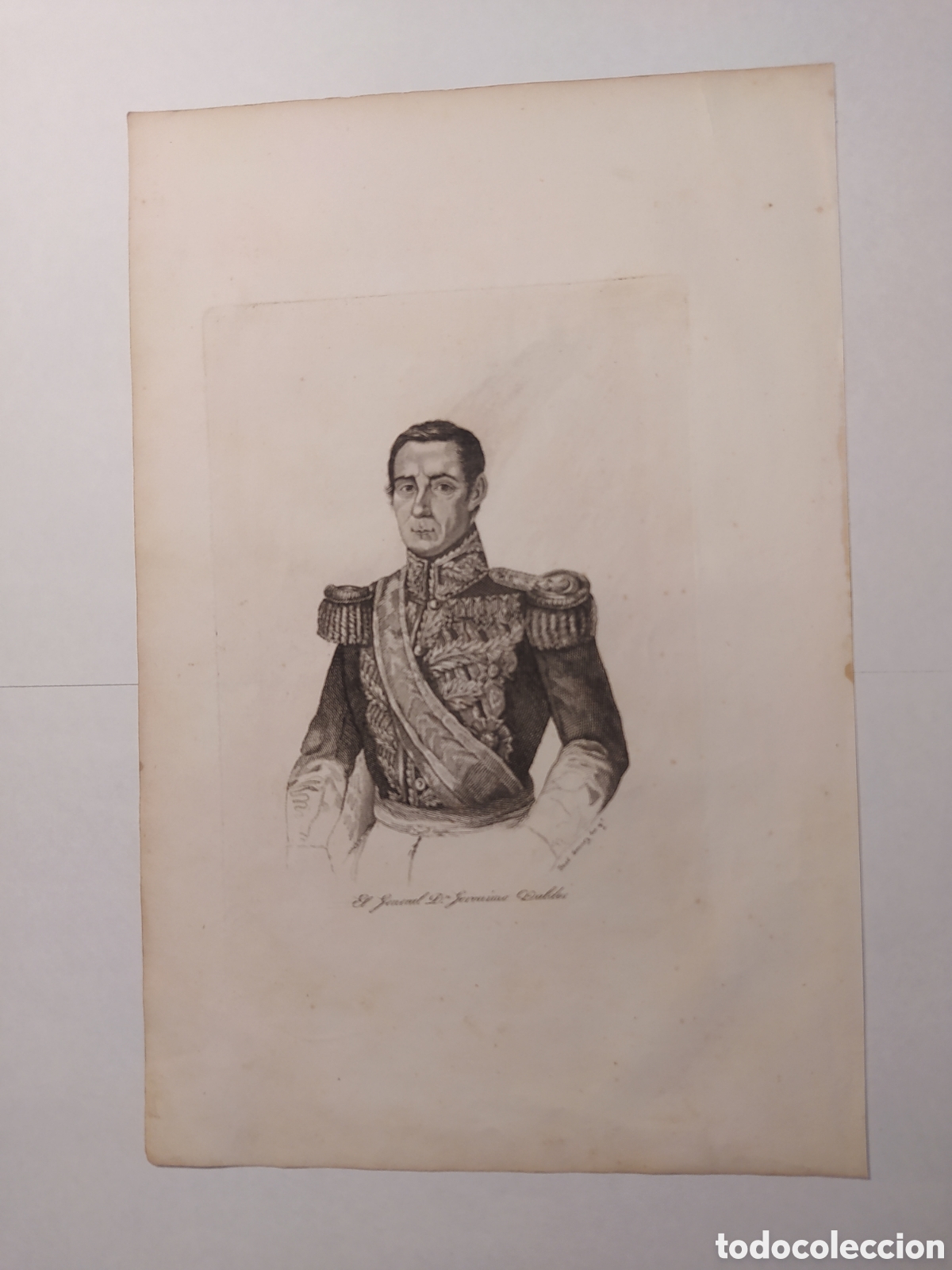 Arte: GRABADO EL GENERAL D. GER&Oacute;NIMO VALD&Eacute;S - PANORAMA ESPA&Ntilde;OL - Foto 2