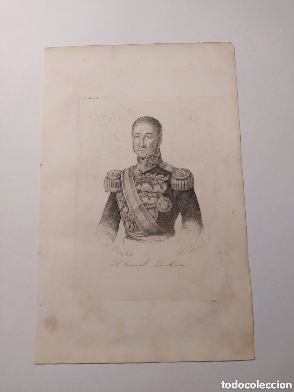 Arte: GRABADO EL GENERAL LA-HERA - Foto 2