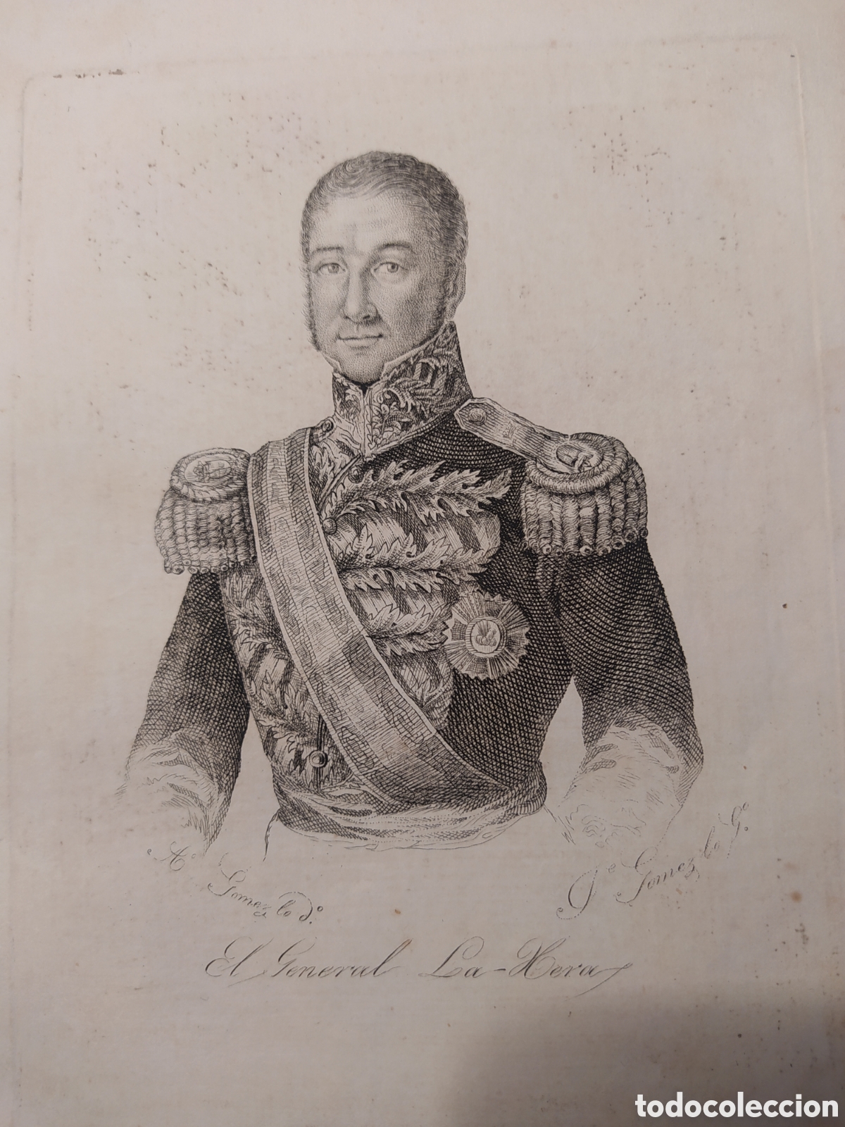 Arte: GRABADO EL GENERAL LA-HERA - Foto 1