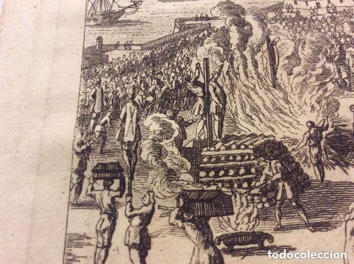 Arte: GRABADO ORIGINAL DE LA INQUISICI&Oacute;N,SIGLO XVIII - Foto 2