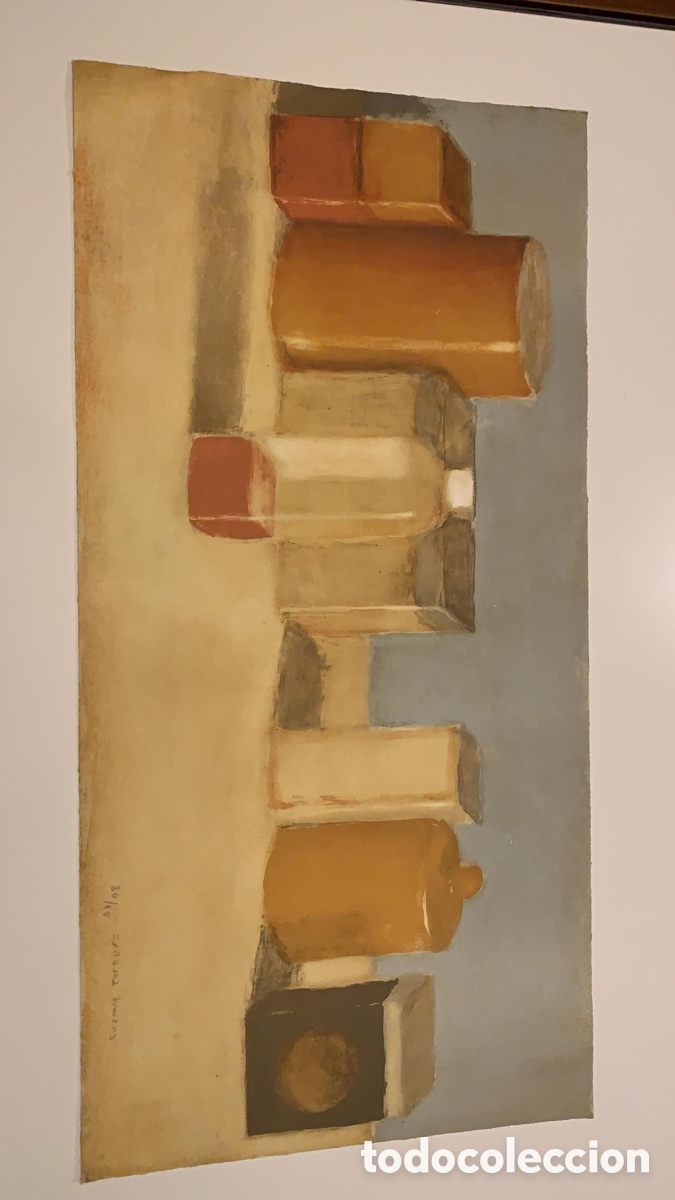 Arte: Carmen Galofr&eacute; Composici&oacute;n ocre y azul - Foto 4