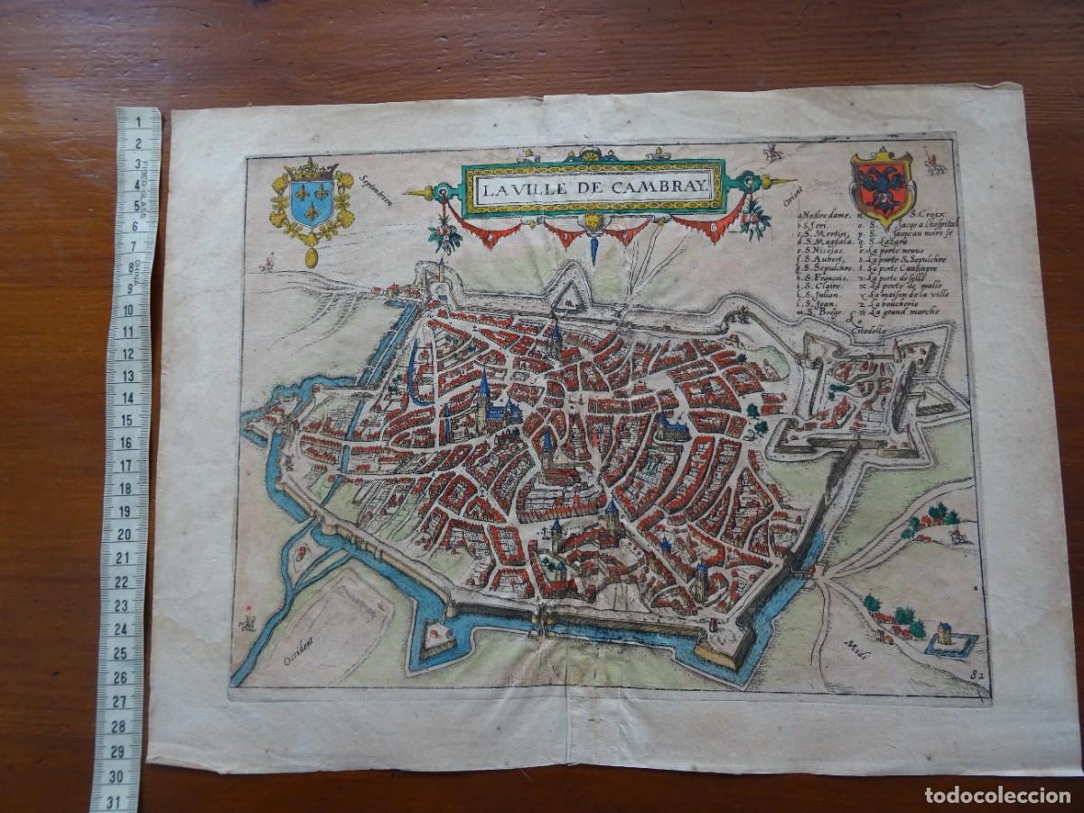 Arte: Hogenberg Braun La Ville de Cambray - Foto 1