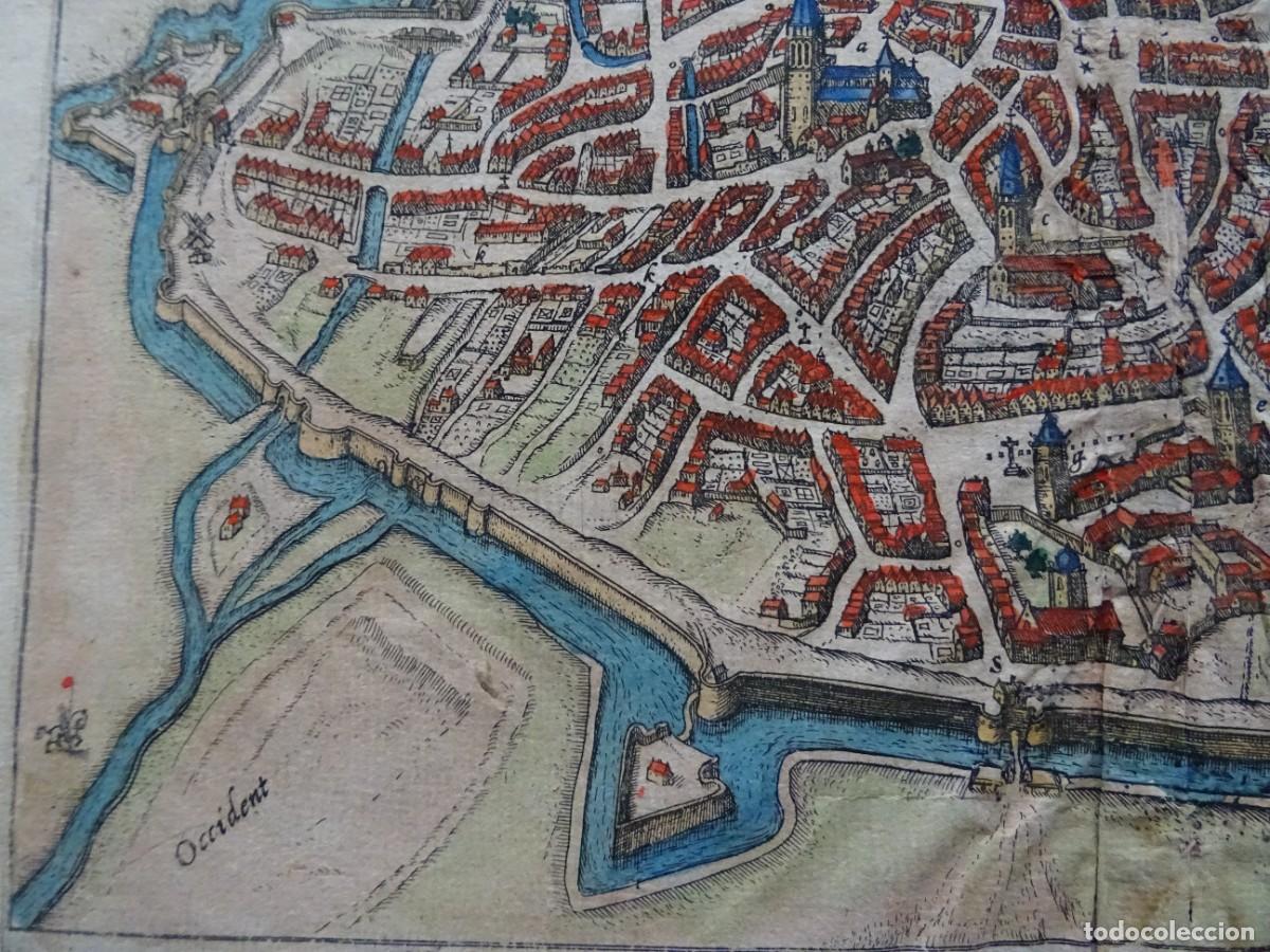 Arte: Hogenberg Braun La Ville de Cambray - Foto 3