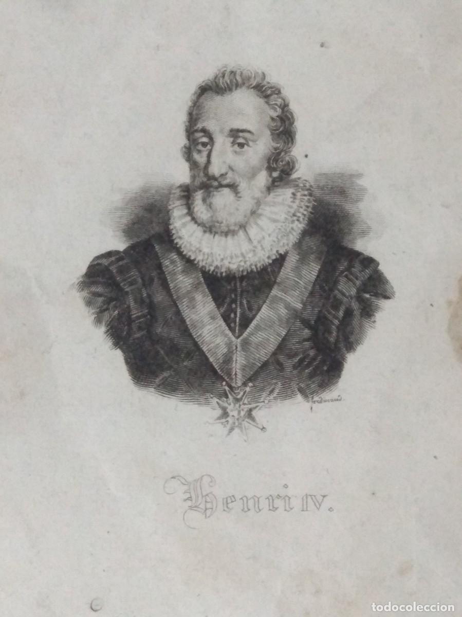 Arte: GRABADO FERDINAND HENRI IV. - Foto 2