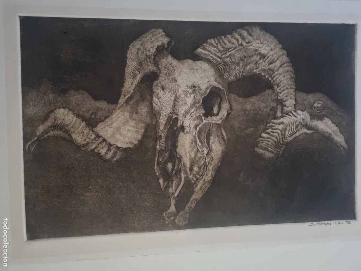 Arte: GRABADO M.MORENO PRUEBA DE AUTOR . 73 - Foto 1