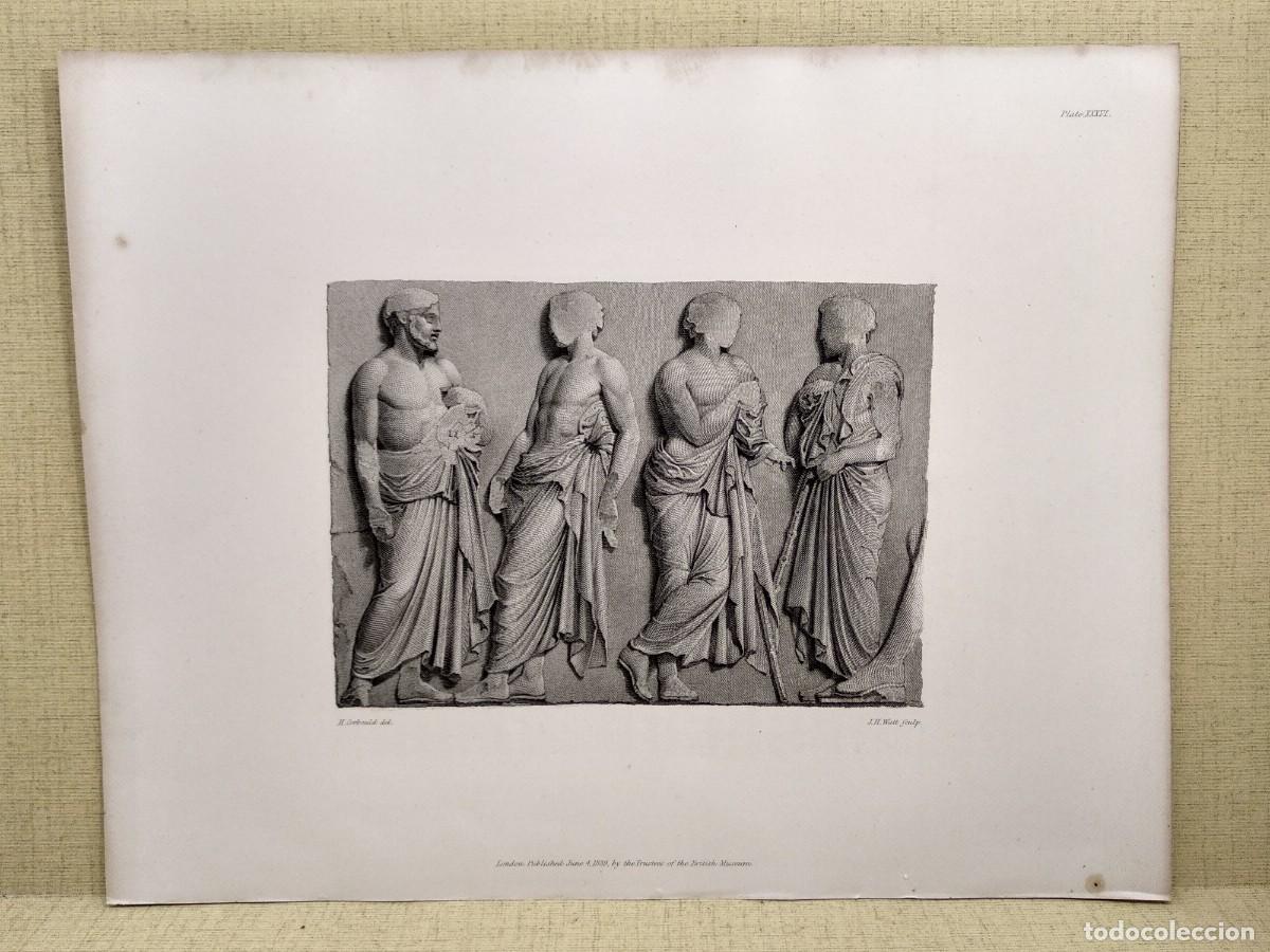 Arte: Varias figuras, Ancient marbles British Museum 1839 Part VIII, Plancha XXXVI