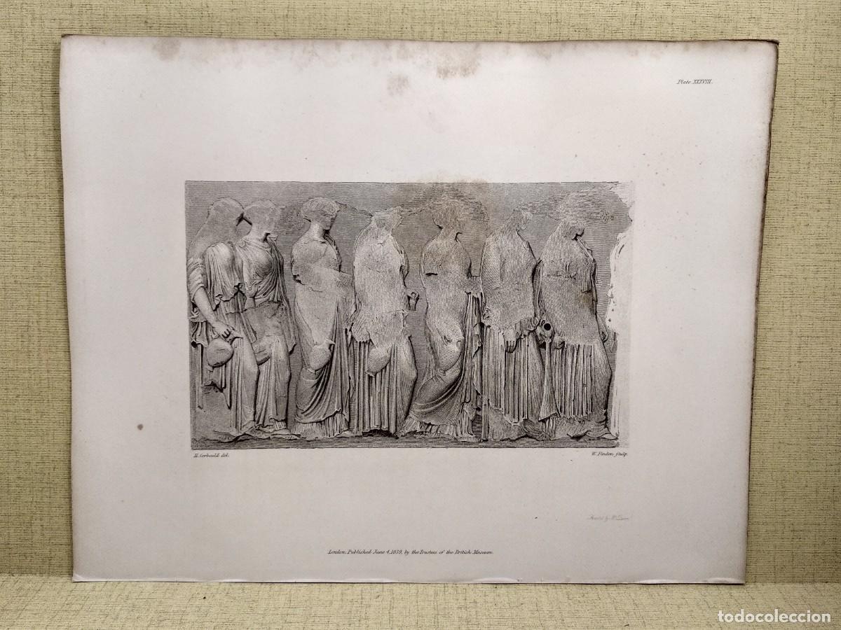 Arte: Varias figuras femeninas, Ancient marbles British Museum 1839 Part VIII, Plancha XXXVIII