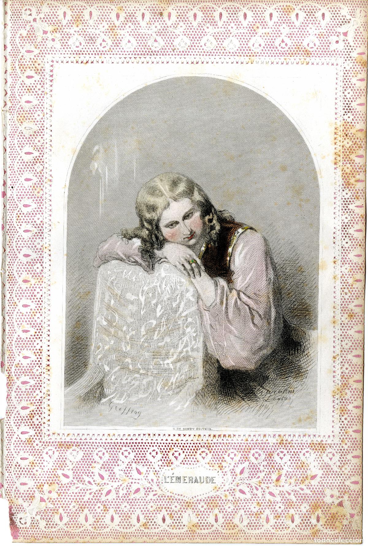 Arte: Gavarni. L&eacute;meraude. 1850 - Foto 1