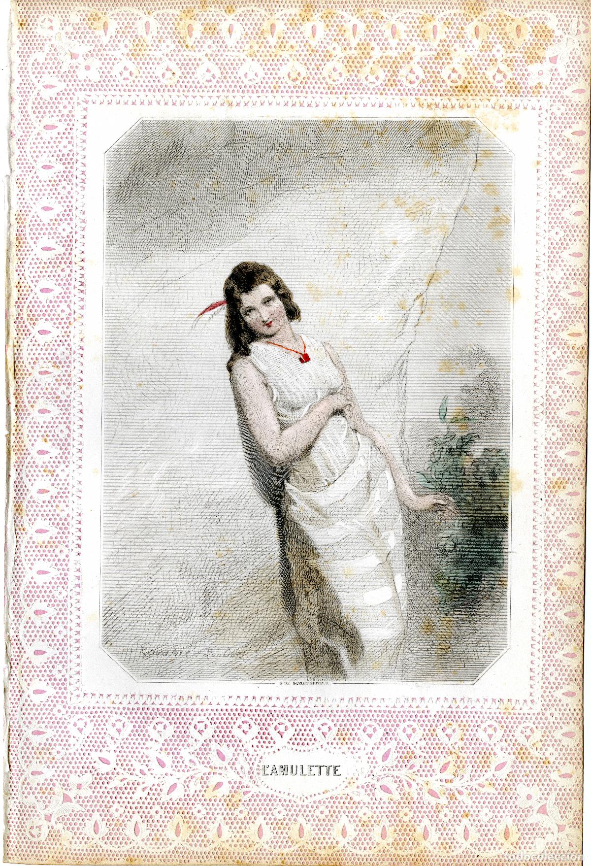 Arte: Gavarni. Lamulette. 1850 - Foto 1