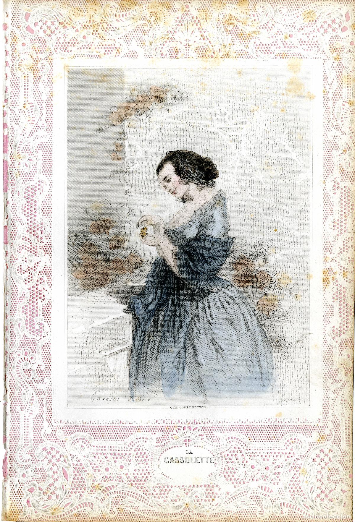 Arte: Gavarni. La cassolette. 1850 - Foto 1