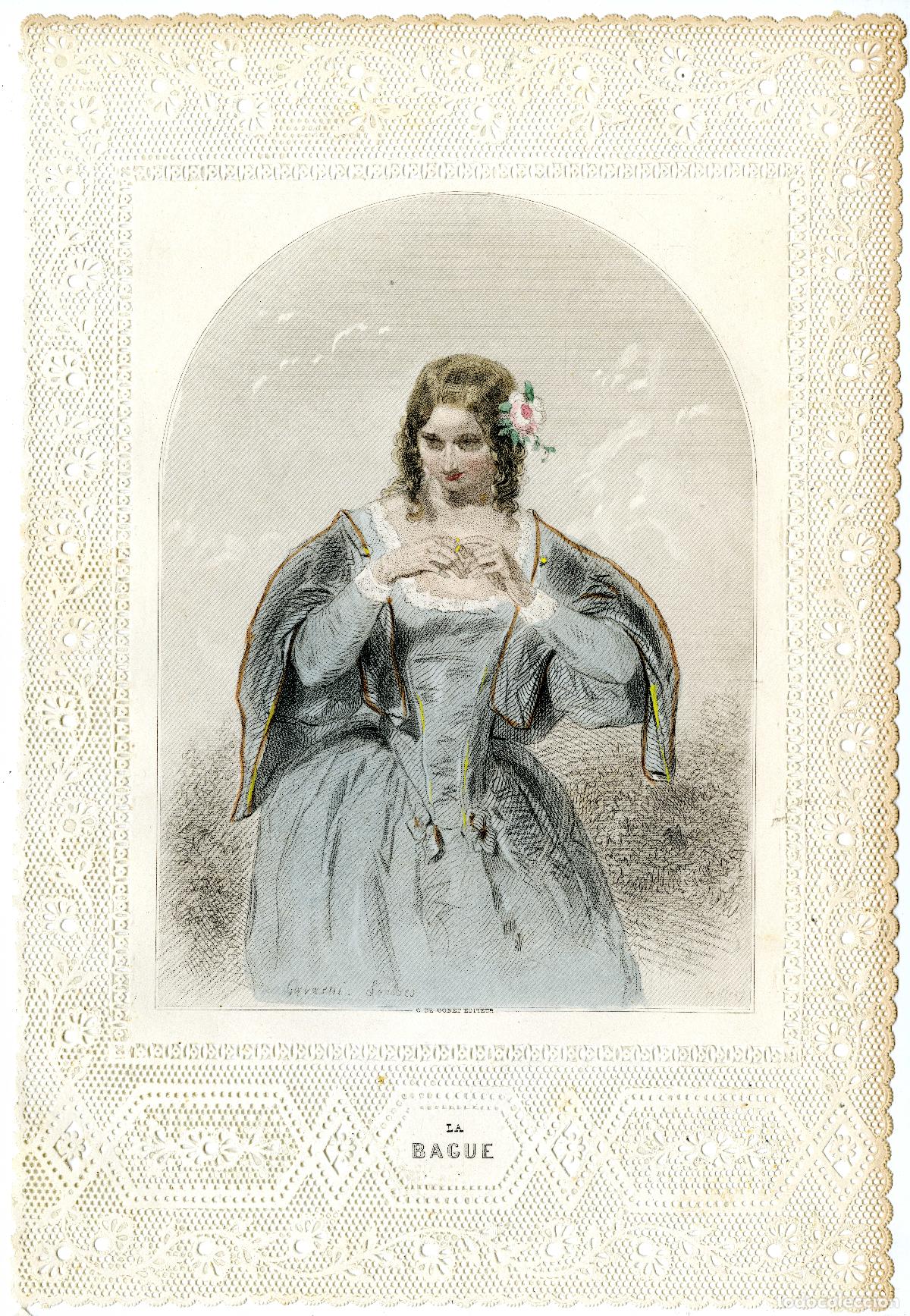 Arte: Gavarni. La Bague. 1850 - Foto 1