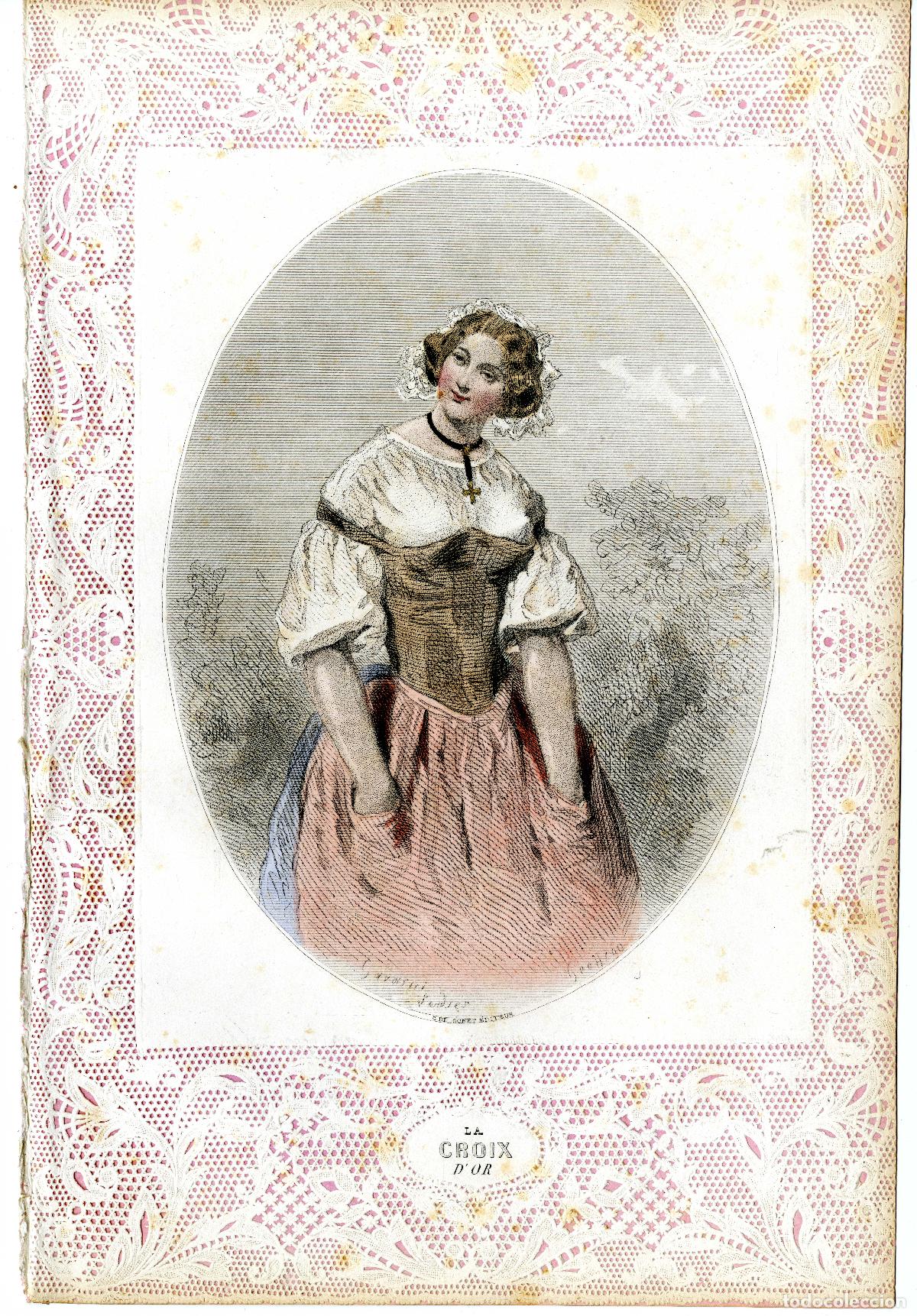 Arte: Gavarni. La croix dor. 1850 - Foto 1